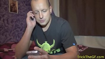 Preview 1 of Soft Oil Massage Cute Girl Hot - Tricked russian gf jizzed on pussy in cuckold