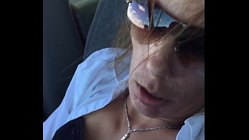 Preview 3 of Indonesia Mom And Husband - slut playing with herself in the car