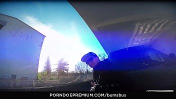 Preview 1 of Georgie Lyall With Jordi - BUMS BUS - Czech PAWG Krystal Swift enjoys hardcore fuck session in the backseat
