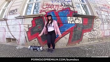 Preview 1 of Jebara Moved - BUMS BUS - Sexy big-titted German babe Wild Vicky rides cock in the bus