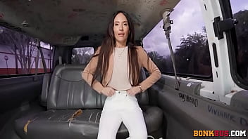 Preview 2 of Arbik Woman Sex - Teen Spreading Pussy for Cash in Bonk Bus