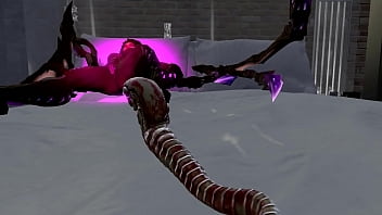 Preview 2 of Hot Finger Big Boobs - Kerri-prod - Kerrigan and the alien chestbuster.