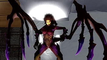 Preview 4 of Hot Finger Big Boobs - Kerri-prod - Kerrigan and the alien chestbuster.