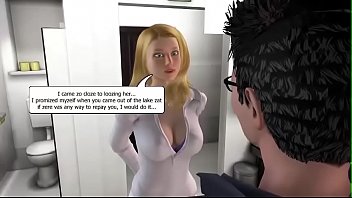 Preview 2 of Great Deck - 3d horny blonde fuck sex game