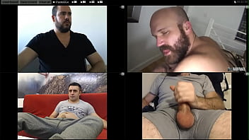 Preview 1 of Real Hiden Cam - hairy bears jocks big cock jerkoff fuck multicam