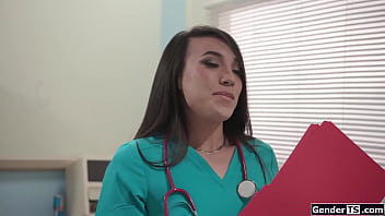 Preview 2 of Porno Gana - I told asian shemale nurse Kasey Kei I do not fuck and tell