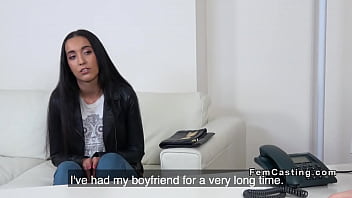 Preview 1 of Inci Askim Beni Siktir Videolari - Tanned brunette model licks female agent