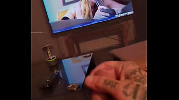 Preview 3 of Black Sex Xnxx - Jerking off to porn at the church