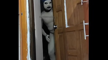 Preview 2 of Bangladeshi Munmun - Zentai Alien CFO movie mask skin suit