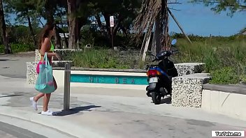 Preview 1 of Jeanna Taliana - Hot babe gets fucked in public for cash