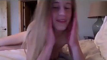 Preview 1 of Ass Xxnxx Com - Cute skinny teen lying in the bed