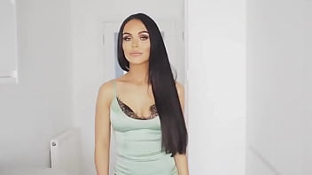 Preview 2 of Black Abusing - shiny satin dress latex