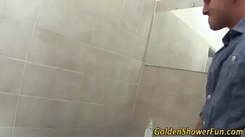 Preview 1 of Xxx Pain Ful Big Cock Video - Unexpected Piss on dress in bothroom