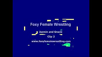Preview 1 of Creamy Cum Overflow Pussy Orgasm - Jazmin and Gracie - erotic wrestling