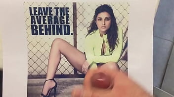 Preview 2 of Mom Sex In Son In Bathroom - Cum Tribute to Parineeti Chopra