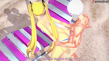 Preview 3 of Cap D Agde Beach Pee - Marie Rose bikini having sex on the beach | 2 | DOA | Full &amp_ POV on Sheer &amp_ PTRN: Fantasyking3