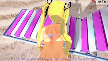 Preview 1 of Cap D Agde Beach Pee - Marie Rose bikini having sex on the beach | 2 | DOA | Full &amp_ POV on Sheer &amp_ PTRN: Fantasyking3