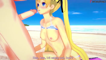Preview 4 of Cap D Agde Beach Pee - Marie Rose bikini having sex on the beach | 2 | DOA | Full &amp_ POV on Sheer &amp_ PTRN: Fantasyking3