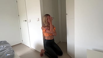 Preview 2 of Sis And Bros Rapes - she masturbates in leather and wants me to fuck her
