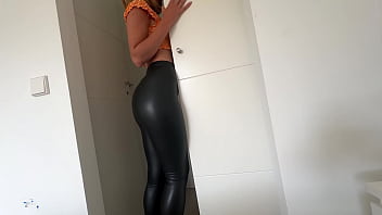 Preview 1 of Sis And Bros Rapes - she masturbates in leather and wants me to fuck her