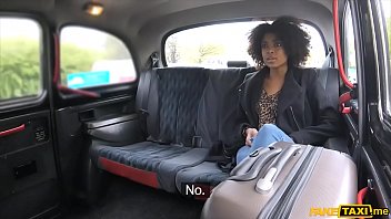 Preview 2 of Bhjpuri Pron - Ebony stunner sucks and rides a big dick in a fake taxi