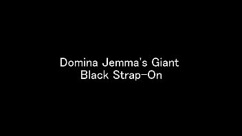 Preview 1 of Aba Adams Anal - Domina Jemma&#039_s Giant Black Strap-On - Divine Fucking Cock