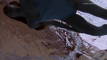 Preview 1 of Vimax Xxx Vuddia - Anna Netrebko skinny tiny teen underwater