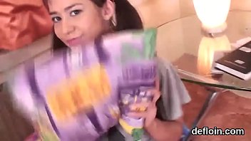 Preview 2 of Monique Alexander Masturbate - Cute sweetie opens up pink snatch and gets deflowered