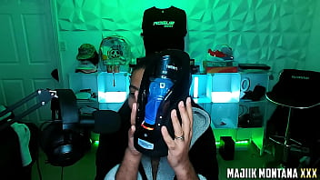 Preview 2 of Girls Oma - Unboxing and testing Brand New XSpace Cup Male Masturbator cup