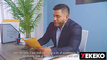 Preview 1 of Breast Milk Open - Venezolana culona y tetona va a entrevista de trabajo y la termina follando