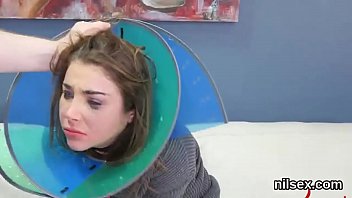 Preview 4 of Friend Pussy Sandwich Teen - Wacky chick was taken in ass hole asylum for awkward therapy