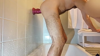 Preview 3 of 2sal Xxx - Super Deep Anal Training with an Octopus Kraken Dildo - coming out of my mouth soon