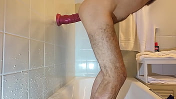 Preview 4 of 2sal Xxx - Super Deep Anal Training with an Octopus Kraken Dildo - coming out of my mouth soon