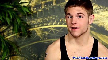 Preview 2 of Roumantic - Athletic jock cum covered after solo jerkoff