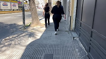 Preview 2 of Bbw Hornny Granny With Young Biy - culona en mallas transparentes marcando tanga