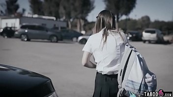 Preview 1 of Nite Mom Son Sax - Nerdy teen takes r. on two bullies making them DP her