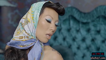 Preview 1 of Lisa Demarco Vs Marco Benderas - Big boobs Asian MILF Asa Akira solo softcore porn video with a striptease