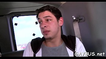 Preview 1 of Mustache Daddy Cum - Young homosexual boyz having anal sex
