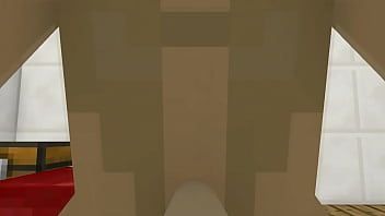 Preview 2 of Mega Jacket Pirn - Blowjob futa Minecraft mini animation