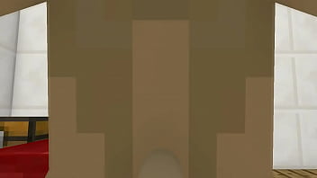 Preview 3 of Mega Jacket Pirn - Blowjob futa Minecraft mini animation