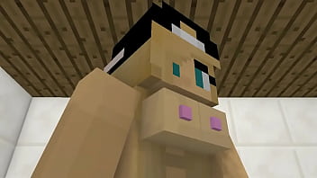 Preview 4 of Mega Jacket Pirn - Blowjob futa Minecraft mini animation