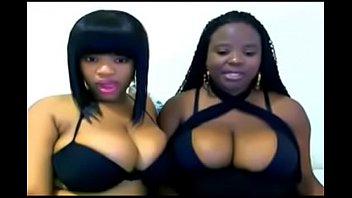 Preview 1 of Gay Boys Bdsm Cross Anal Sit - Ebony lesbians teasing each other on webcam
