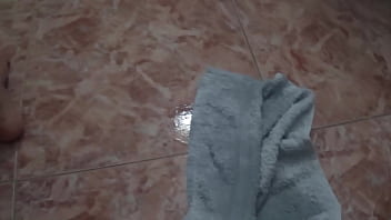 Preview 4 of Rimjob Latex - I urinate on a towel
