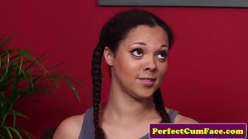 Preview 2 of Small Tak - Lovely British cutie gets jizzed on face