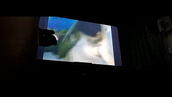 Preview 2 of Monique Alexender Full Hd - guy watching spy video and jerk