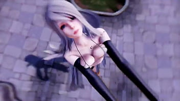 Preview 4 of Karn Xxx - MMD SEXY A2 NIER AUTOMATA  SEXY BIKIN MI MI MI R18 1080p
