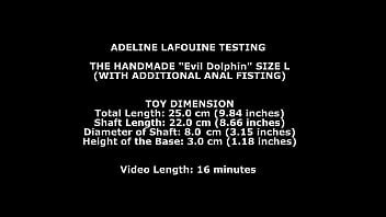 Preview 1 of School Girl Xxx Viodi - Adeline Lafouine Testing 2 Handmade Dolphin Size L (With Additional Anal Fisting) TWT341