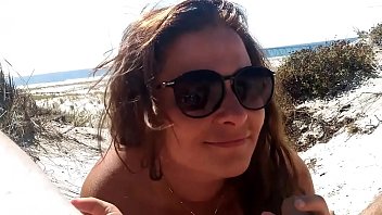 Preview 1 of Anytime Card School Porn - Fuck with Stranger and Couple on the Beach !!
