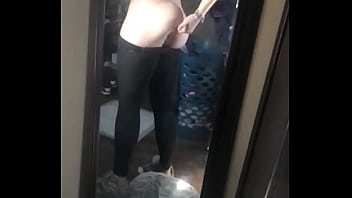 Preview 1 of Strap On Femdom Mistress - Amateur PAWG Slapping Booty SlowMo