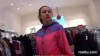 Preview 1 of Sexi Mms Up - Adorable czech teenie was seduced in the mall and penetrated in pov